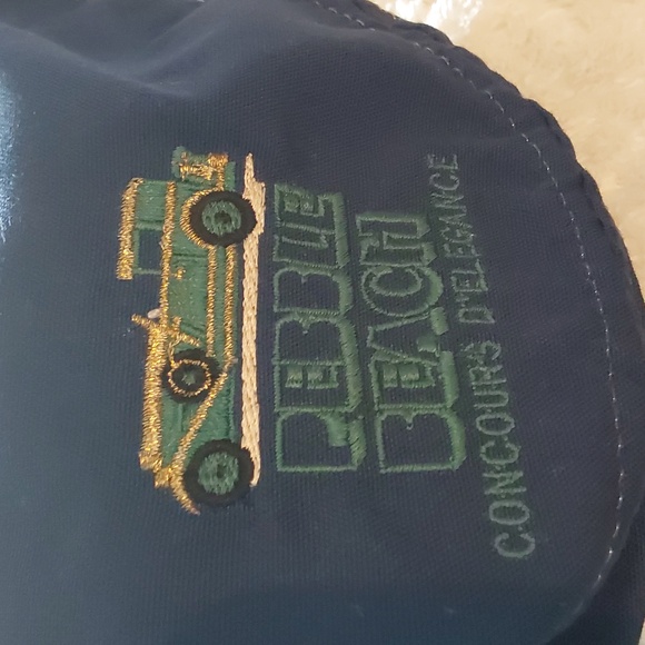 Vintage Flat Newsboy Blue Pebble Beach Concours D'Elegance - Picture 2 of 10